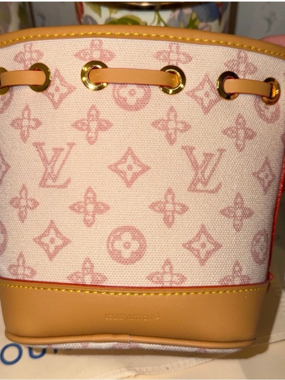 Pink Monogram Mini Bucket Crossbody Bag - Picture 3 of 6